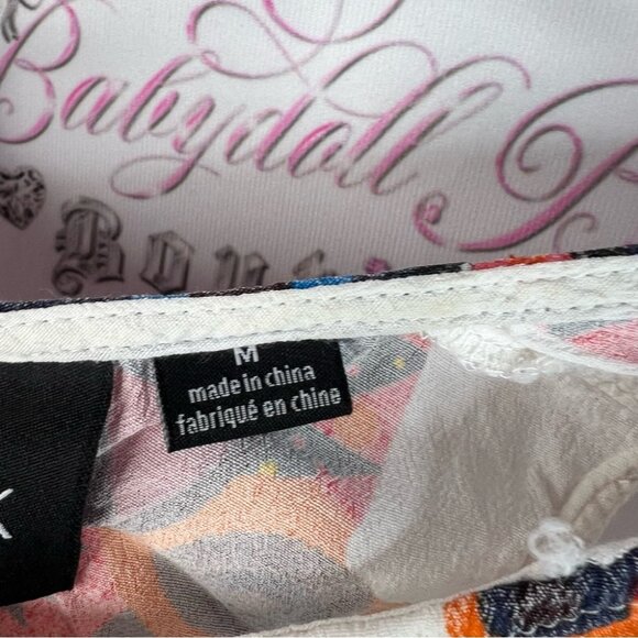 MINKPINK tank top cropped Aztec Multicolor Geometric Crop Top - Picture 8 of 10